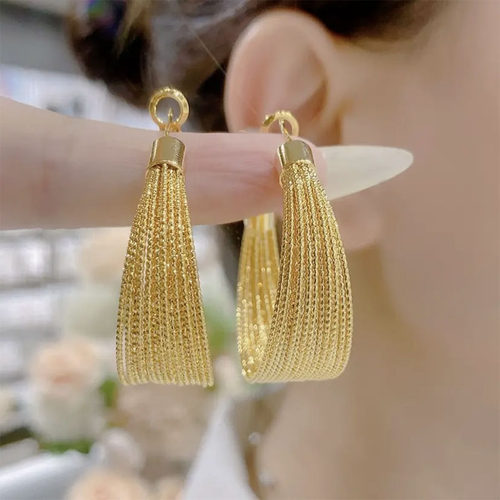 其他日韩合金女无高级耳圈