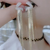 女神气质流苏耳环2026年新款 潮高级感网红轻奢修饰脸型银针耳饰女