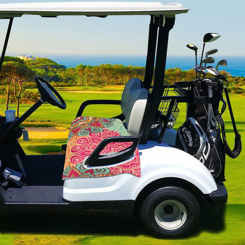 球系列高尔夫球车座毛巾毯车座椅套清洁安装方便高尔夫球坐垫套16