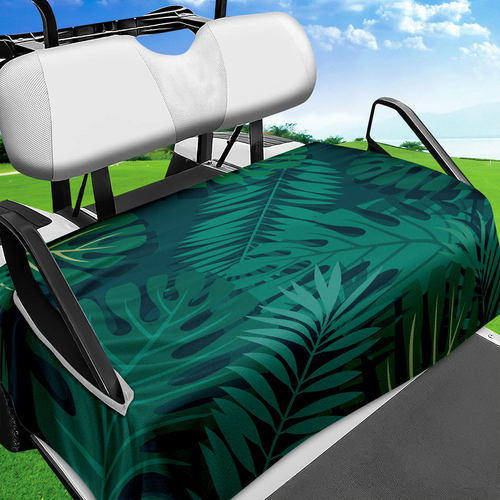 大叶子款高尔夫球车座毛巾毯