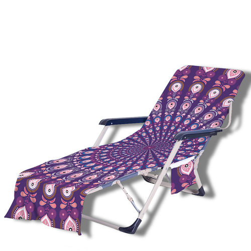 躺椅罩毛巾包海边别墅沙滩巾椅套