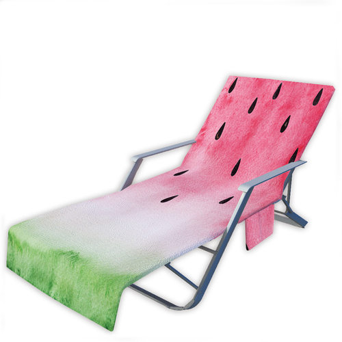 切片西瓜水果沙滩椅套