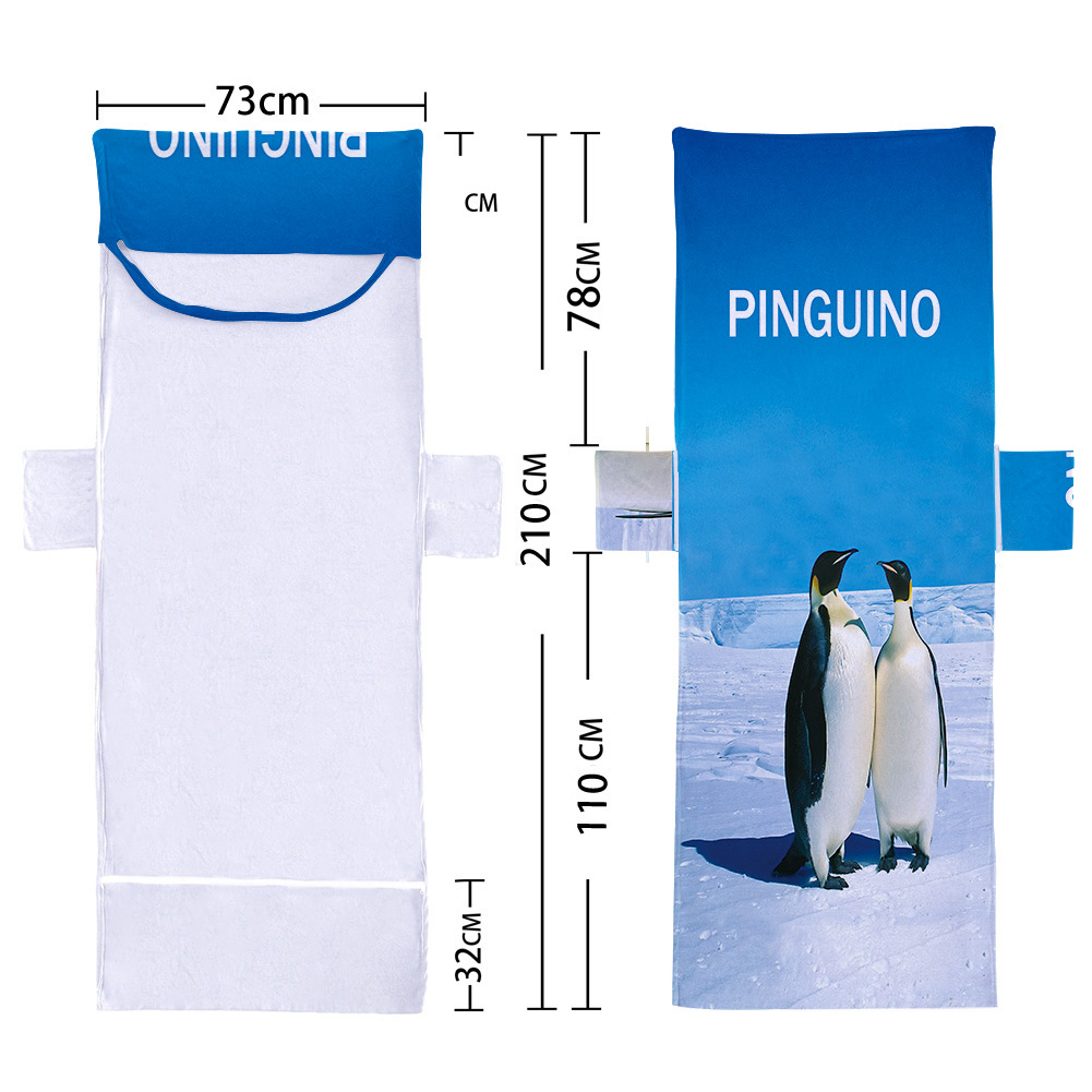 企鹅火烈鸟款沙滩椅套