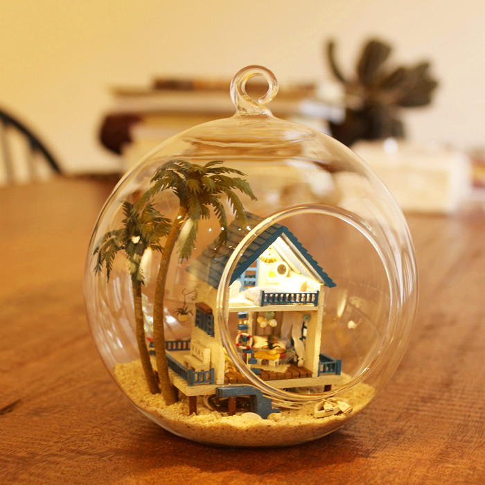 摆件拼装模型小屋迷你爱琴海情缘