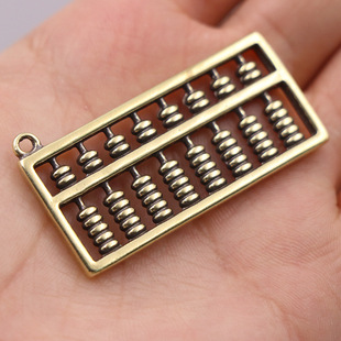 新品纯铜小算盘挂件黄铜一本万利汽车钥匙扣吊坠风水吉祥物挂坠