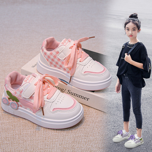 女童运动鞋卡通板鞋2026春秋中大童爆款鞋子洋气软底休闲鞋夏季潮