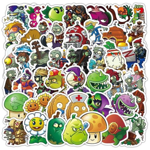 200张植物大战僵尸贴纸卡通防水