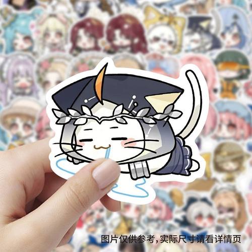爆款无限暖暖Q版贴纸卡通可爱装饰手机水杯行李箱diy防水贴画