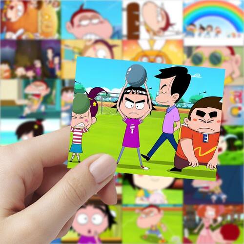 阿U动画贴纸卡通动漫人物可爱周边贴画diy手机壳电脑笔记本装饰