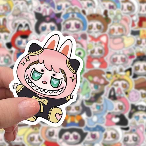 可爱labubu拉布布贴纸