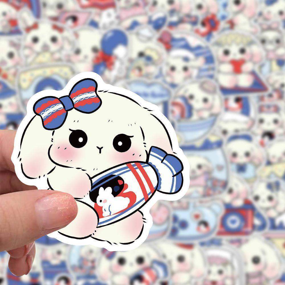 153张ins卡通可爱大白兔奶糖贴纸手机diy自粘贴画手账韩系女装饰,文具电教/文化用品/商务用品,贴纸/立体贴纸,淘宝优惠券,粉丝福利购,淘宝优惠卷