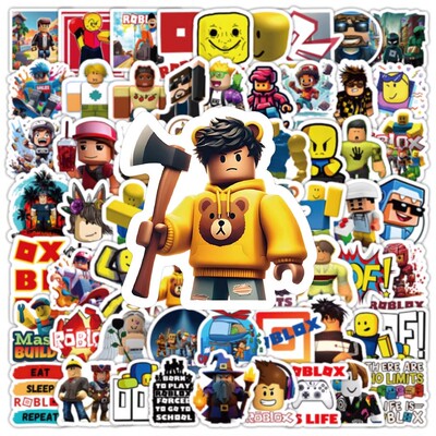 276张ROBLOX游戏贴纸周边DIY装饰行李箱笔记本卡通防水免裁贴画