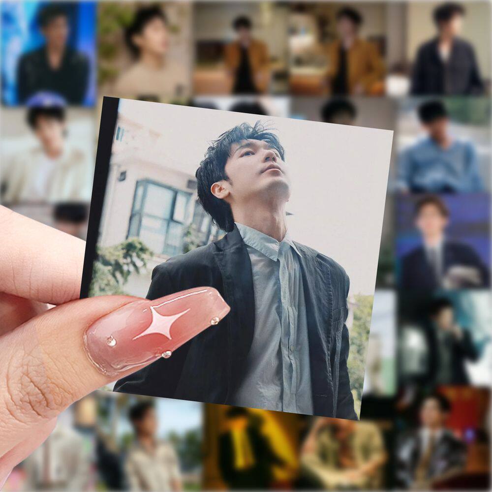 白宇头像贴纸高颜值男明星演员周边壁纸贴画diy手机手账桌面装饰