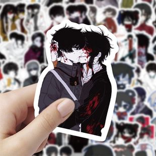 120张头七怪谈贴纸爆款帅气子车甫昭离宇亭人物周边手机装饰贴画