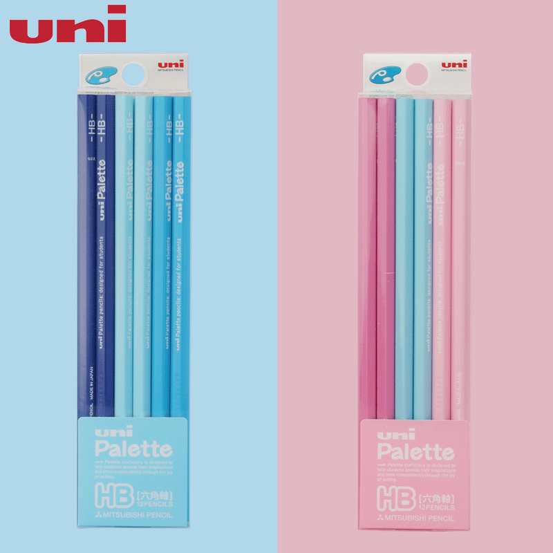 日本Uni三菱铅笔进口铅笔幼儿园小学生用2比儿童铅笔PaletteHB/2B