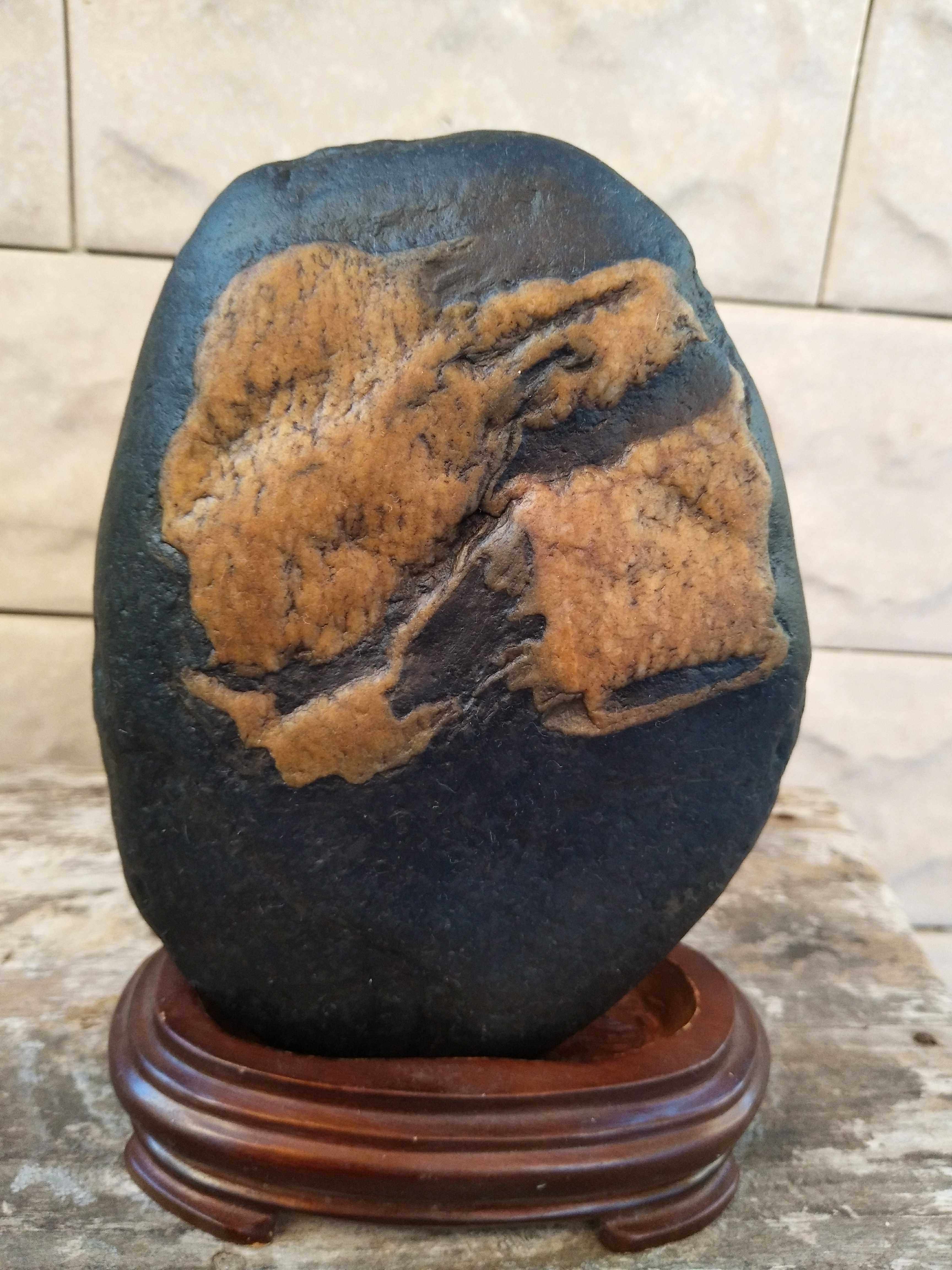 金纹图案石天然水冲摆件浮雕纹黄金图纹黑底色铁包金原石金龟蛇印,饰品/流行首饰/时尚饰品新,摆件,淘宝优惠券,粉丝福利购,淘宝优惠卷