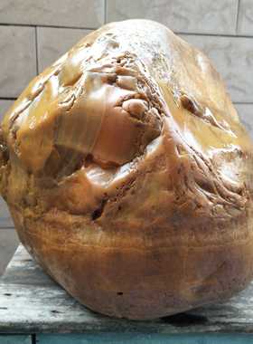 赣江信江籽料水冲黄蜡石细蜡碧玉冻磨砂胶蜡冻蜡金纹手把摆件金印