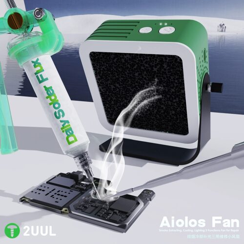2UUL Aiolos Fan 排烟冷却补光三用手机维修小风扇活性炭过滤排烟
