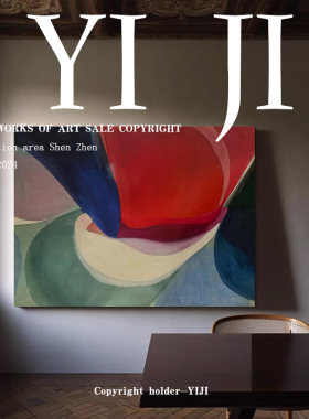 YJ.ART原创手绘《畅虹》侘寂风客厅装饰画简约抽象玄关艺术肌理画