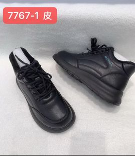 冬天黑色小皮鞋女学生韩版百搭防滑运动休闲鞋女士工作冬季单鞋子