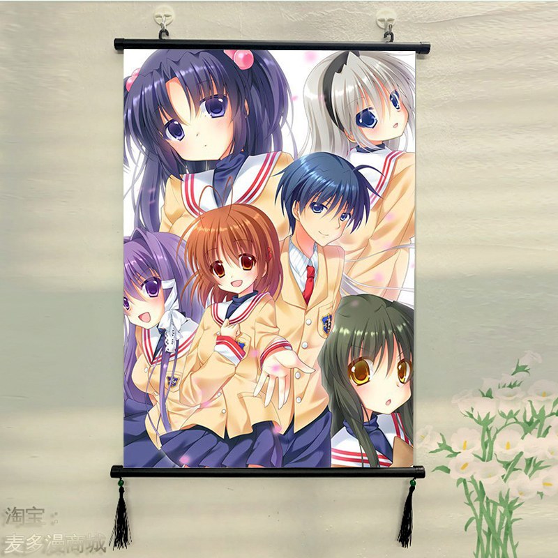 clannad 团子大家族 古河渚 周边海报挂画宿舍寝室装饰画挂布