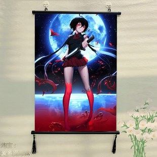 周边海报挂画宿舍寝室装 更衣小夜 饰画挂布画来图定制 BLOOD