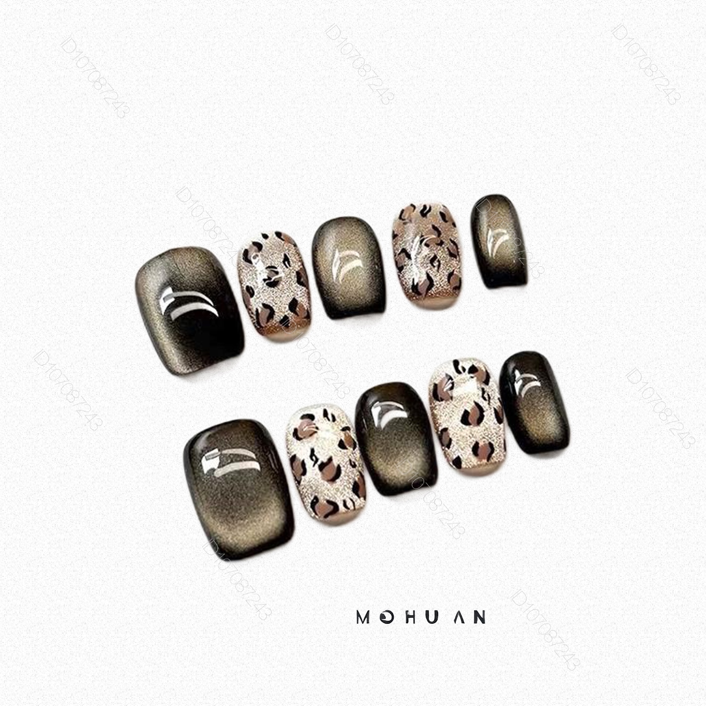 甜酷风纯手工穿戴甲美甲贴片