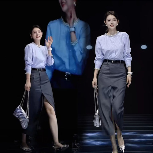 2025春季新款法式气质衬衫套装女