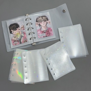 镭射M5一宫格卡册活页内页追星3寸小卡收纳册照片拍立得相册袋