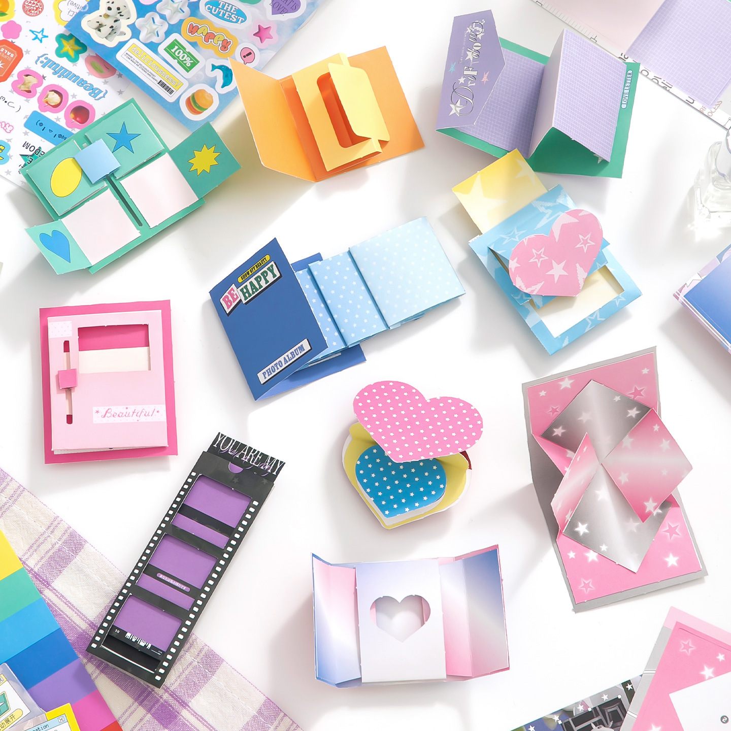 芯陌小机关素材包装饰卡纸材料包