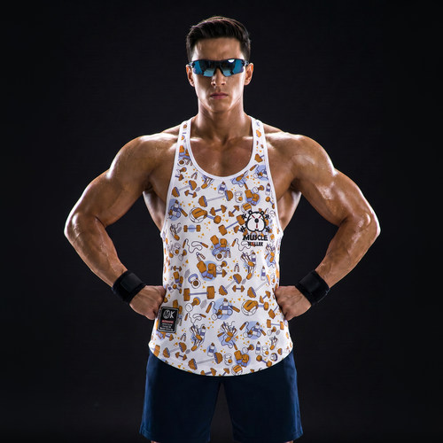 MUSCLEKILLER肌肉杠铃速干背心