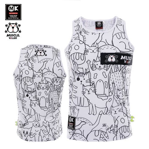 肌肉杀手质感速干弹力无袖背心