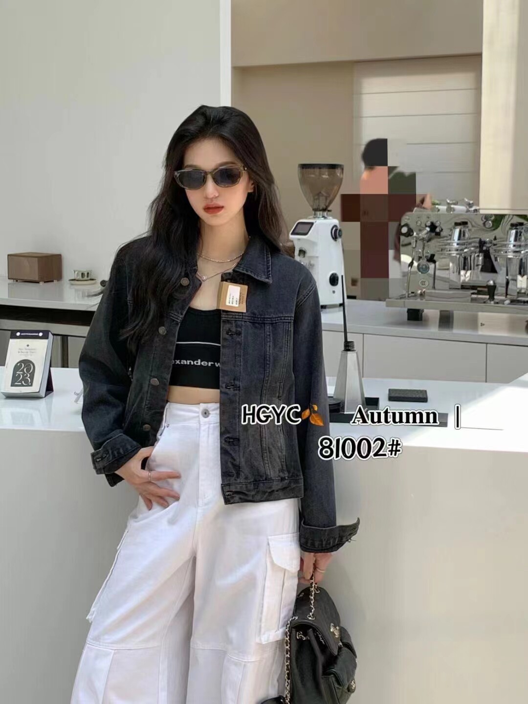 十三行初秋季新款蓝色牛仔外套女春秋韩版休闲上衣bf宽松牛仔夹克