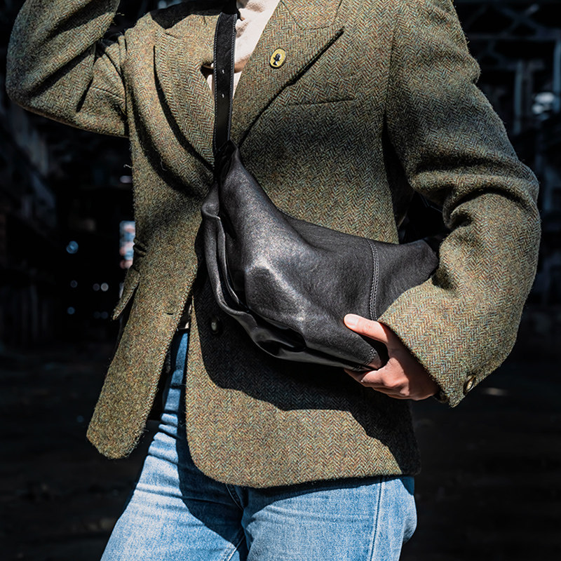 头层植鞣羊皮复古软皮牛角包单肩腋下斜挎手提饺子包小众休闲百搭,箱包皮具/热销女包/男包,通用款女包,淘宝优惠券,粉丝福利购,淘宝优惠卷