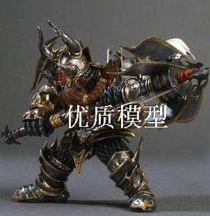 DC出品暴魔兽世界/魔兽1代 7英寸人物模型 矮人战士手办雪炉石传