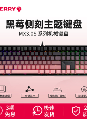 CHERRY樱桃MX3.0S机械键盘黑莓定制游戏电竞专用无线有线女生办公