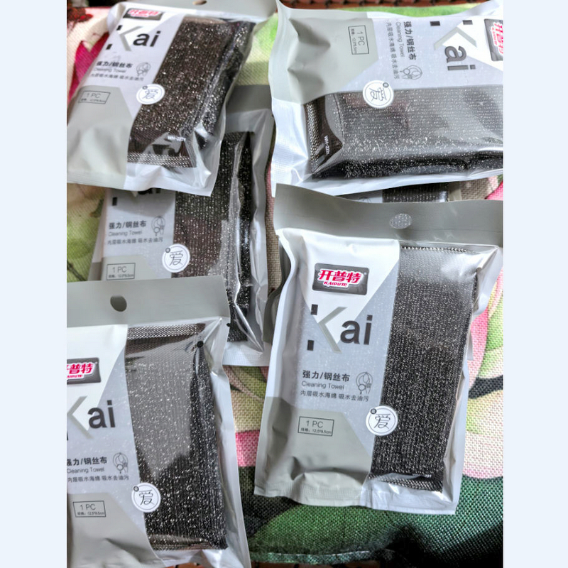 开普特钢丝布1片 WH-2231锅刷碟碗刷清洁刷