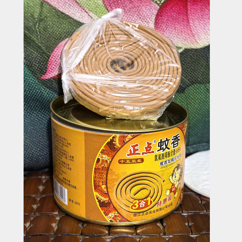正点檀香型精品线香   蚊香 9克X 15双盘X1盒    E02