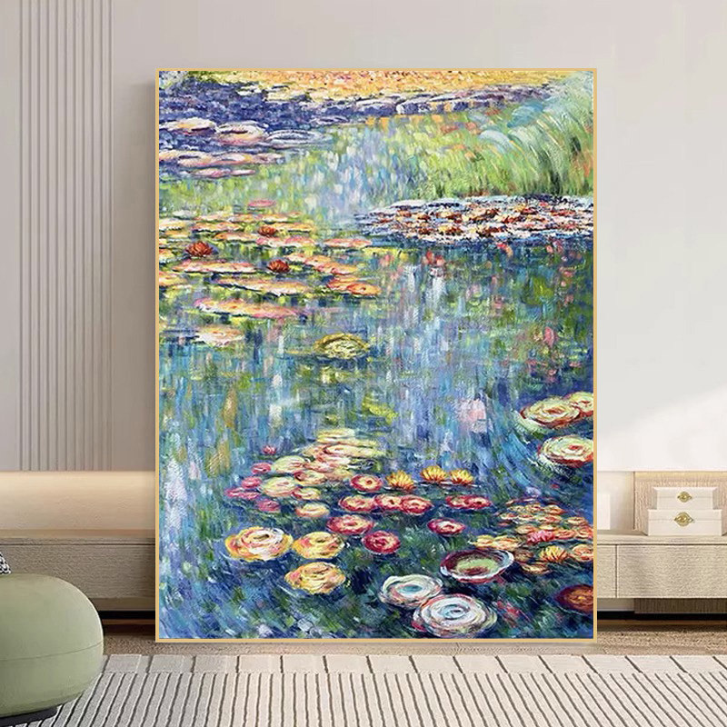 世界名画莫奈睡莲数字油画