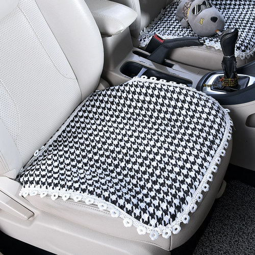 亚麻透气四季通用可机洗汽车坐垫