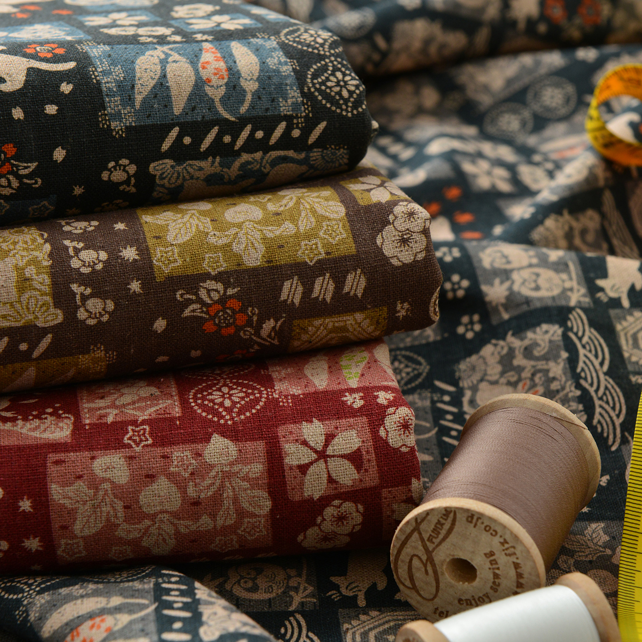 棉麻布料zakka风格手工diy家居装饰布料背景布书衣抱枕布田园版画