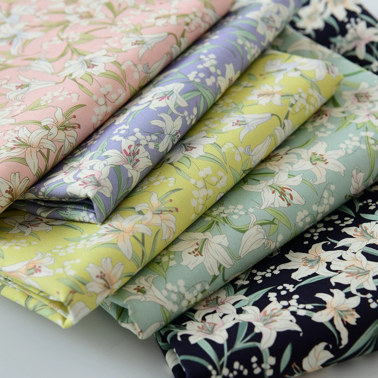 全棉田园风小清新碎花手工diy连衣裙娃娃衣布料纯棉棉布百合素雪