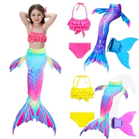 Quần áo bơi cho bé gái Nàng tiên cá Công chúa Nàng tiên cá Đầm bơi Cô gái đi biển Chia bikini - Đồ bơi trẻ em đồ bơi cho bé gái 3 tuổi