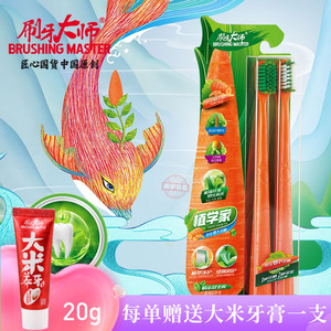 刷牙大师洁齿护龈通用双支植纤维