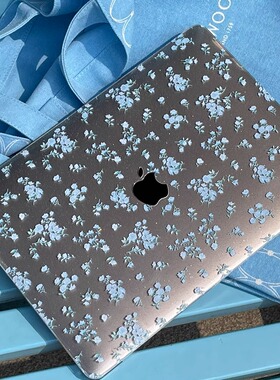 汪三岁「小苍兰」满天星MacBook保护壳mac笔记本2023款电脑pro套macpro14寸13airm2M3M4配件