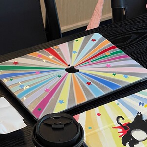 汪三岁「吃定彩虹」满天星MacBook保护壳mac笔记本2023款电脑pro套macpro14寸13airm2M1配件