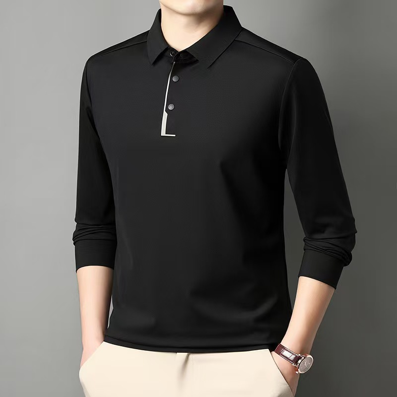 2025春季新款翻领纯色上衣可定制