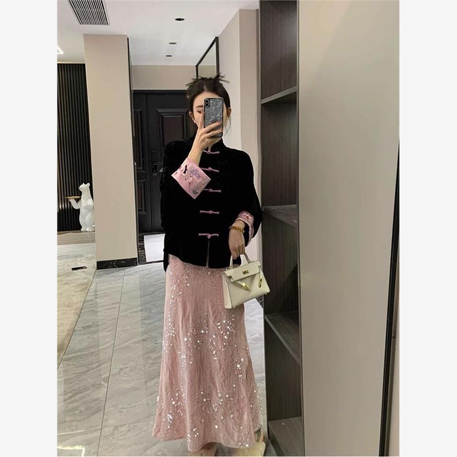 中式上衣绣25早新加复上