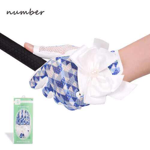 Number高尔夫女士露指防滑手套