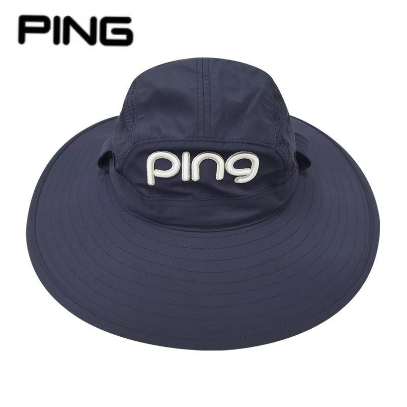 高尔夫帽圆边帽大檐户外渔夫PING